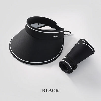 Vasaras platmalu saules aizsargcepure, salokāma, iesaiņojama UV aizsardzība golfa cepure, pārnēsājama viegla sporta cepure ikdienišķa pludmales cepure