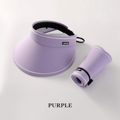 Vasaras platmalu saules aizsargcepure, salokāma, iesaiņojama UV aizsardzība golfa cepure, pārnēsājama viegla sporta cepure ikdienišķa pludmales cepure