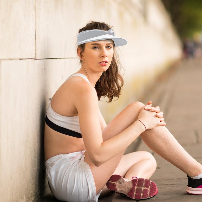 Ženske kape za sunce Elastične šilterice za sunce za žene bez glavobolje Ženske ljetne kape sa šiltericama za sunce Ženska anti-UV elastična šuplja kapa