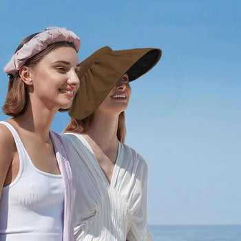 Γυναικείο καπέλο με αλεξήλιο Μοντέρνα καπέλα ηλίου με φαρδύ γείσο Γυναικείο καπέλο αναπνεύσιμο καπέλο παραλίας για καλοκαιρινή διασκέδαση σε εξωτερικούς χώρους