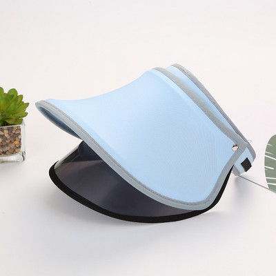 Αντιηλιακό καπέλο διπλής στρώσης τόπλες γυναικείο ρυθμιζόμενο καπέλο προστασίας από υπεριώδη ακτινοβολία για υπαίθρια αθλητικά καπέλα παραλίας