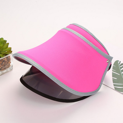 Αντιηλιακό καπέλο διπλής στρώσης τόπλες γυναικείο ρυθμιζόμενο καπέλο προστασίας από υπεριώδη ακτινοβολία για υπαίθρια αθλητικά καπέλα παραλίας