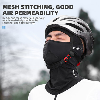 WEST BIKING Αναπνεύσιμη μάσκα για ποδηλασία Ολόσωμο πρόσωπο με προστασία από υπεριώδη ακτινοβολία μοτοσικλέτας MTB κράνος κουκούλα ψαρέματος Κασκόλ ψύξης αθλητικού εξοπλισμού