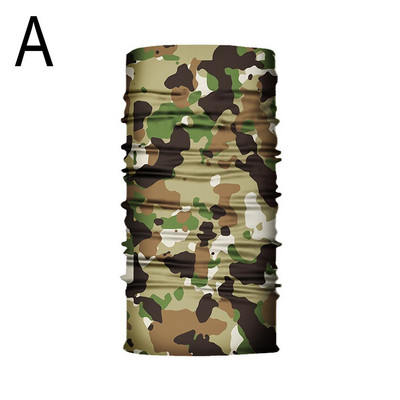 Unisex Camouflage Ice Silk Magic Bandana Kõrva riidepuu pool näomask Õues kalapüük Matkamine Jalgratta kaela kattesall