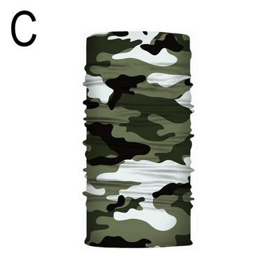 Unisex Camouflage Ice Silk Magic Bandana Kõrva riidepuu pool näomask Õues kalapüük Matkamine Jalgratta kaela kattesall