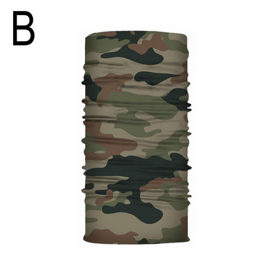 Unisex Camouflage Ice Silk Magic Bandana Kõrva riidepuu pool näomask Õues kalapüük Matkamine Jalgratta kaela kattesall
