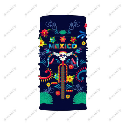 Mehhiko rattabanaan kõrge elastne õmblusteta balaclava meeste ja naiste sall kaela kedra näokaitse