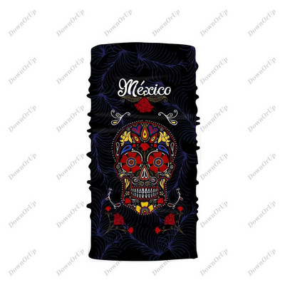 Mehhiko rattabanaan kõrge elastne õmblusteta balaclava meeste ja naiste sall kaela kedra näokaitse