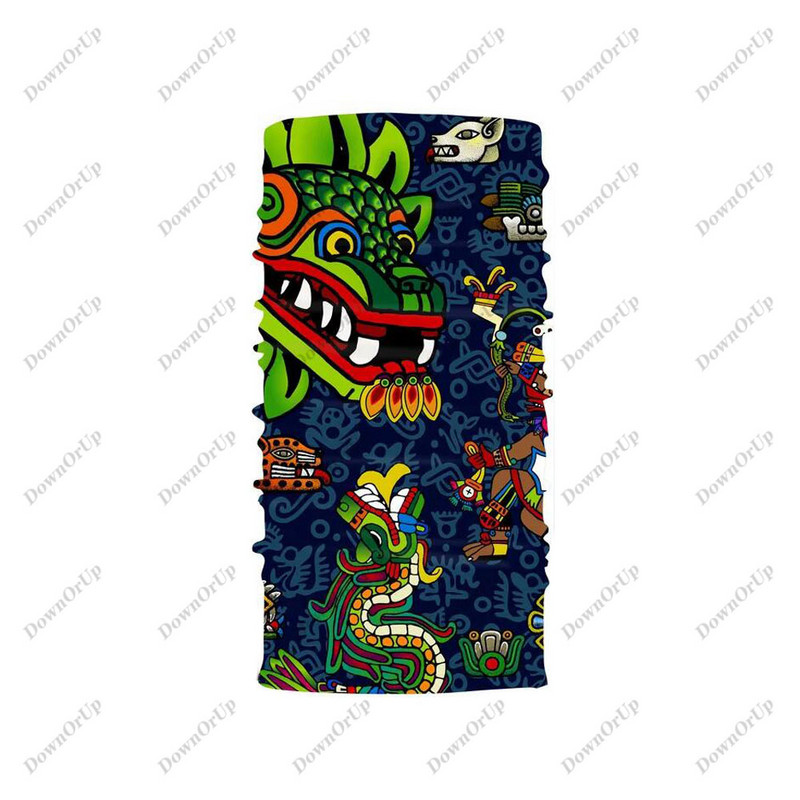 Mehhiko rattabanaan kõrge elastne õmblusteta balaclava meeste ja naiste sall kaela kedra näokaitse