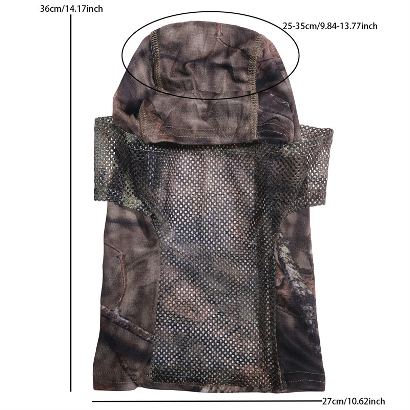 Nouă pălărie tactică de vânătoare cu balaclavă, camuflaj militar, armată, Airsoft Paintball, mască completă, motocicletă, ciclism, război, eșarfă pentru gât