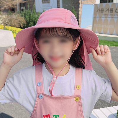 Laste mütsid Päikesekaitse Mütsid Fisherman Mütsid Nailon Õues Päikesekaitse Õues Uus Praktiline Lastele