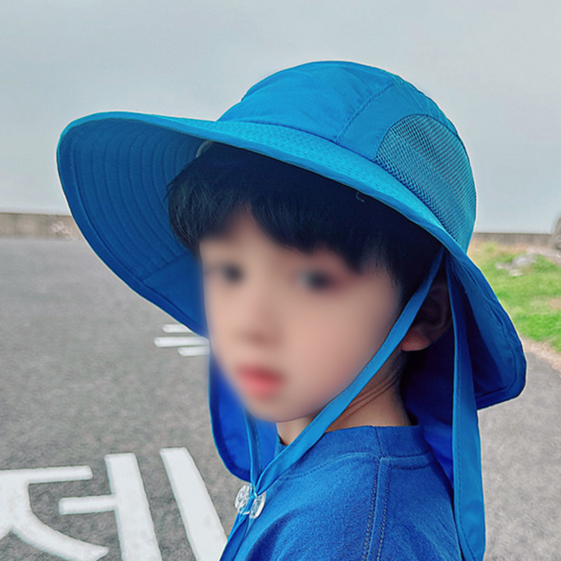 Laste mütsid Päikesekaitse Mütsid Fisherman Mütsid Nailon Õues Päikesekaitse Õues Uus Praktiline Lastele