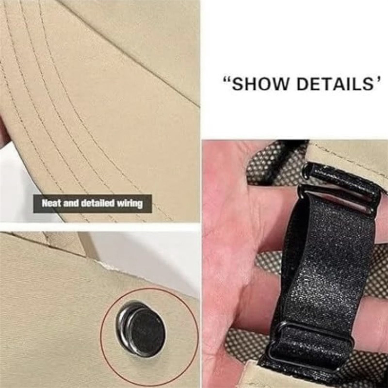 6 spalvų moteriška kreminė nuo saulės paplūdimio kepurė su plataus krašto tuščiavidurė uodegos kepurė, reguliuojama lauko kepurė nuo saulės