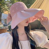 Naiste päikesekaitsemüts, UV-kindel naiste päikesemüts Laia äärega ühevärvilised visiirimütsid suveks