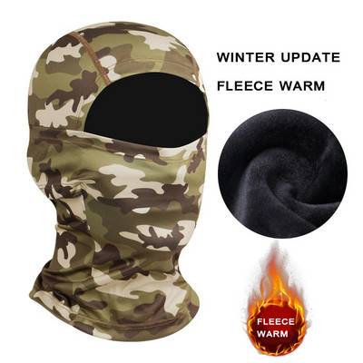 Täisnäomask Tuulekindel talvine fliis taktikaline sõjaline balaclava näomask meestele naistele suusatamine matkamine jalgrattasõit Jooksmine M05