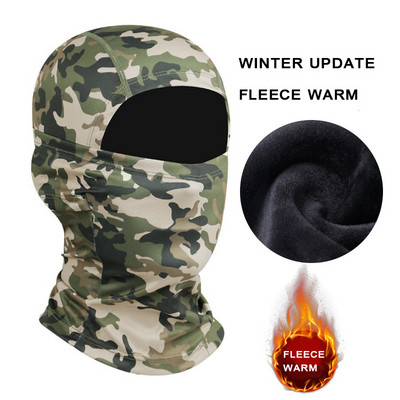 Täisnäomask Tuulekindel talvine fliis taktikaline sõjaline balaclava näomask meestele naistele suusatamine matkamine jalgrattasõit Jooksmine M05