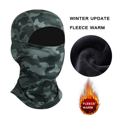 Täisnäomask Tuulekindel talvine fliis taktikaline sõjaline balaclava näomask meestele naistele suusatamine matkamine jalgrattasõit Jooksmine M05