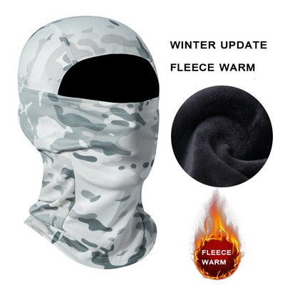 Täisnäomask Tuulekindel talvine fliis taktikaline sõjaline balaclava näomask meestele naistele suusatamine matkamine jalgrattasõit Jooksmine M05