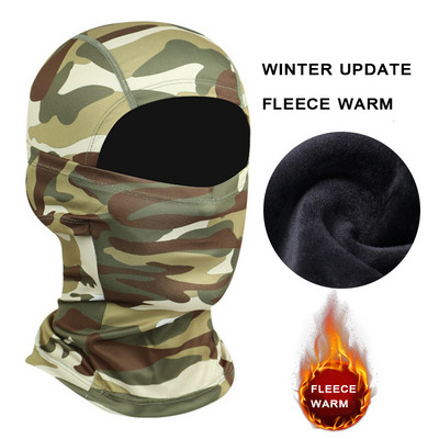 Täisnäomask Tuulekindel talvine fliis taktikaline sõjaline balaclava näomask meestele naistele suusatamine matkamine jalgrattasõit Jooksmine M05