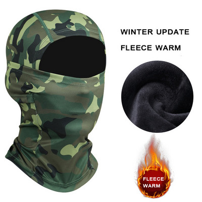 Täisnäomask Tuulekindel talvine fliis taktikaline sõjaline balaclava näomask meestele naistele suusatamine matkamine jalgrattasõit Jooksmine M05