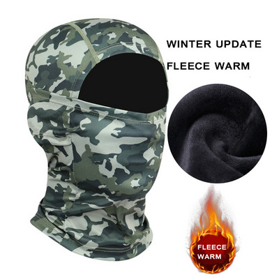 Täisnäomask Tuulekindel talvine fliis taktikaline sõjaline balaclava näomask meestele naistele suusatamine matkamine jalgrattasõit Jooksmine M05