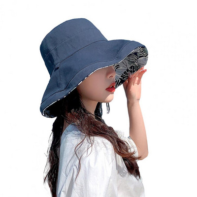 1 vnt. plataus kraštelio skrybėlė nuo saulės, lengva, apverčiama, moteriška skrybėlė nuo saulės plačių kraštų, sulankstoma UV apsauga, ideali kepurė lauke