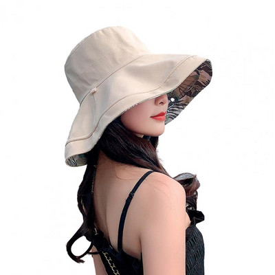 1 vnt. plataus kraštelio skrybėlė nuo saulės, lengva, apverčiama, moteriška skrybėlė nuo saulės plačių kraštų, sulankstoma UV apsauga, ideali kepurė lauke