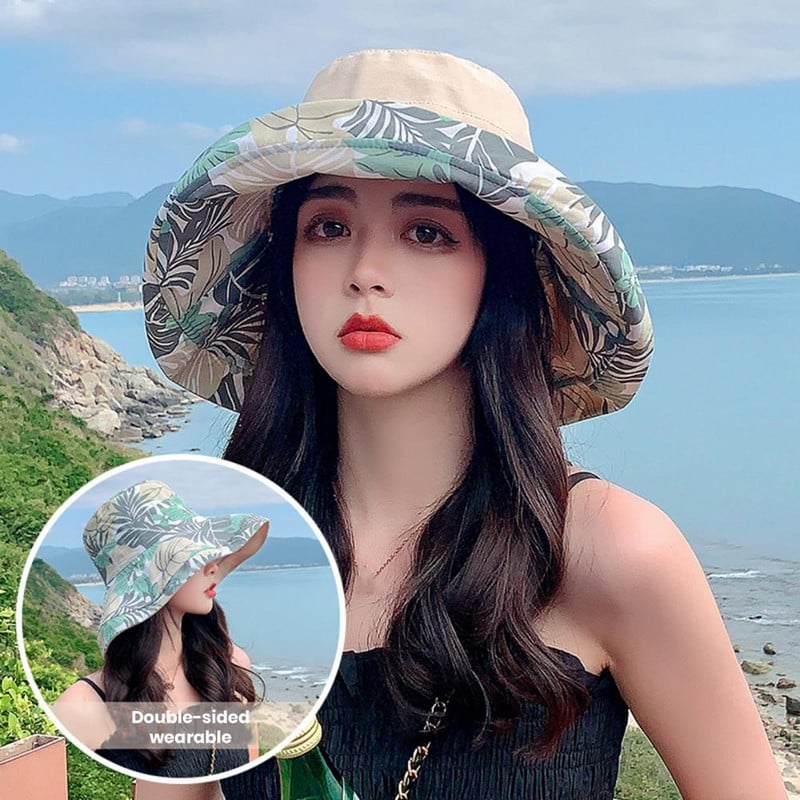 1 vnt. plataus kraštelio skrybėlė nuo saulės, lengva, apverčiama, moteriška skrybėlė nuo saulės plačių kraštų, sulankstoma UV apsauga, ideali kepurė lauke