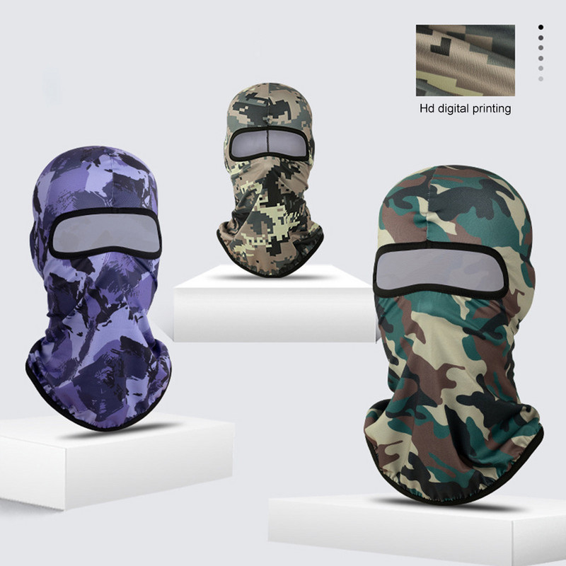 Tactical Camo Balaclava Full Face Mask Paintball Airsoft jaoks Tactical Camo Bandana Motocross Cycling Army MTB Bike Balaclava