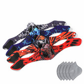 Sport Bike Half Face Mask with Filter Activated Carbon PM 2.5 Anti-pollution Dustproof Washable Facemask Training Cycling Mask