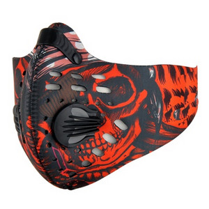 Sport Bike Half Face Mask with Filter Activated Carbon PM 2.5 Anti-pollution Dustproof Washable Facemask Training Cycling Mask