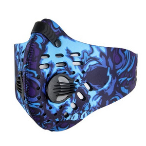 Sport Bike Half Face Mask with Filter Activated Carbon PM 2.5 Anti-pollution Dustproof Washable Facemask Training Cycling Mask