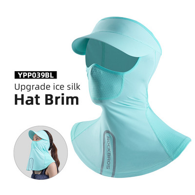 ROCKBROS Sun Protection Cycling Full Face Mask Summer Ice Silk Meeste Naiste peakatted Mootorrattapüügiks Jooksmiseks Õuespordiks