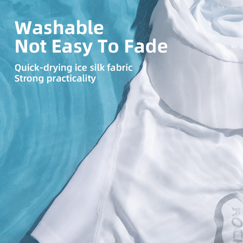 ROCKBROS Sun Protection Cycling Full Face Mask Summer Ice Silk Meeste Naiste peakatted Mootorrattapüügiks Jooksmiseks Õuespordiks