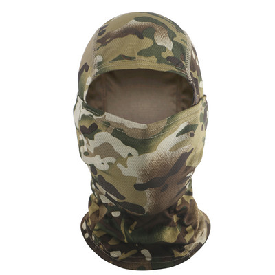 Taktikai terepszínű maszkok Balaclava teljes arcmaszk kültéri sport szélálló kerékpározás túrázás síelés Camo sál maszk sapkák