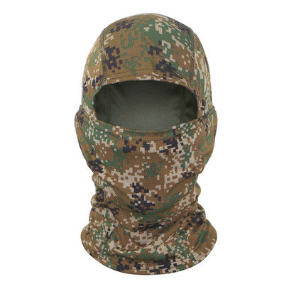 Taktikai terepszínű maszkok Balaclava teljes arcmaszk kültéri sport szélálló kerékpározás túrázás síelés Camo sál maszk sapkák