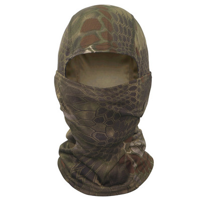 Taktikai terepszínű maszkok Balaclava teljes arcmaszk kültéri sport szélálló kerékpározás túrázás síelés Camo sál maszk sapkák