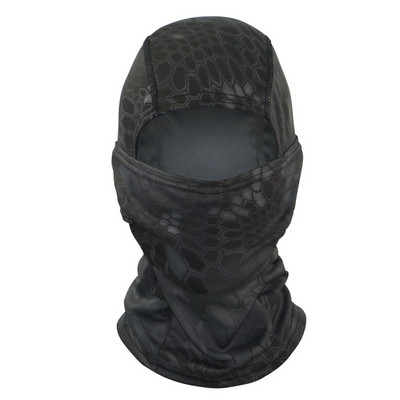 Taktikai terepszínű maszkok Balaclava teljes arcmaszk kültéri sport szélálló kerékpározás túrázás síelés Camo sál maszk sapkák