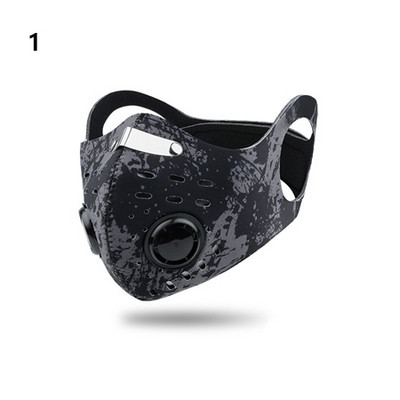 Pestav sporditreeningu rattamask filtritega aktiivsüsi PM2.5 saastevastane jalgratta näomask kõrvarõngaga