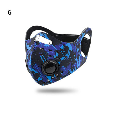 Pestav sporditreeningu rattamask filtritega aktiivsüsi PM2.5 saastevastane jalgratta näomask kõrvarõngaga