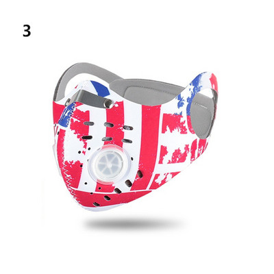 Pestav sporditreeningu rattamask filtritega aktiivsüsi PM2.5 saastevastane jalgratta näomask kõrvarõngaga