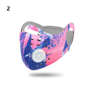 Pestav sporditreeningu rattamask filtritega aktiivsüsi PM2.5 saastevastane jalgratta näomask kõrvarõngaga