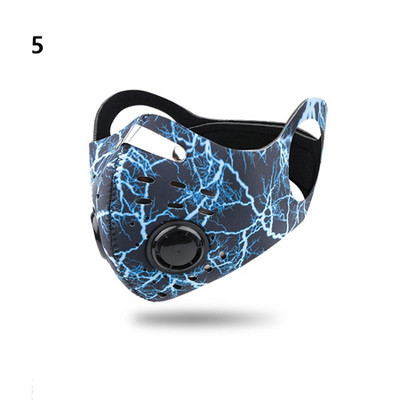 Pestav sporditreeningu rattamask filtritega aktiivsüsi PM2.5 saastevastane jalgratta näomask kõrvarõngaga