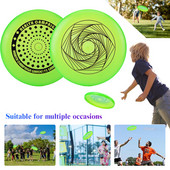 Naktinės šviesos fluorescenciniai skraidantys diskai Aukščiausia skraidanti lėkštė, skirta lauko sportui paplūdimyje stovyklavietėje Tėvai ir vaikai žaiskite žaidimą sukamieji diskai