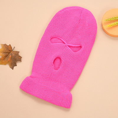 2020. gada ziemas siltā slēpošanas riteņbraukšana ar 3 bedrīšu balaclava kapuces vāciņu pilnas sejas maska āra pārgājieniem, silta sejas maska vēja necaurlaidīga