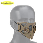 Uus taktikaline mask pool nägu, vahetatav tilkadevastane süljevastane tolmukindel kaitse jalgrattasõidu Halloweeni Cosplay tolmumask