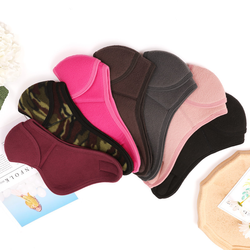 Sveobuhvatna maska s otvorenim nosom otporna na hladnoću Zaštita za uši motocikla za odrasle, Anti-gas Topla maska Maska od polarnog flisa Pamučna maska