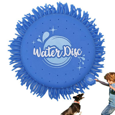 Puha repülő korong gyerekeknek Soft Edge vízelnyelő tárcsa Szülő-gyerek interakciós TPR szivacsos repülőtárcsa vízelnyelő