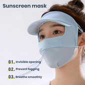 Trendi jednobojni prozračni šešir za jahanje za zaštitu od sunca za cijelo lice i periva kapa za jahanje za zaštitu od sunca Potrepštine za van