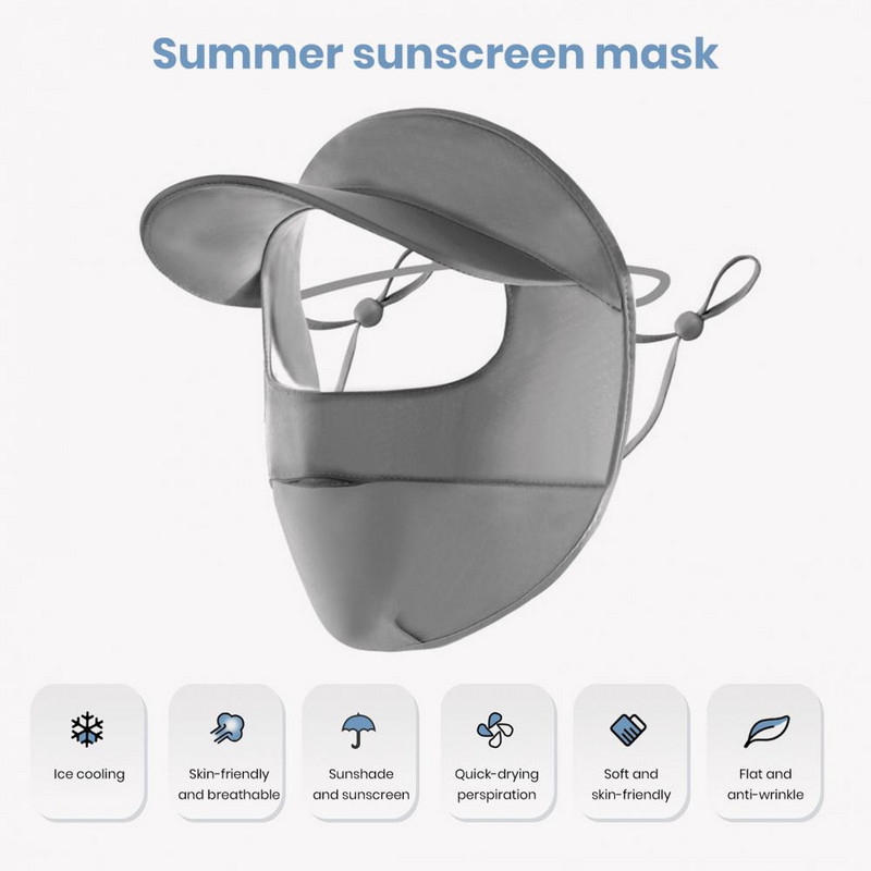 Trendi jednobojni prozračni šešir za jahanje za zaštitu od sunca za cijelo lice i periva kapa za jahanje za zaštitu od sunca Potrepštine za van